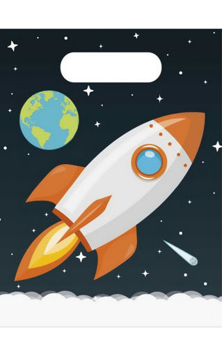 Picture of OUTER SPACE PARTY BAGS - 6PK